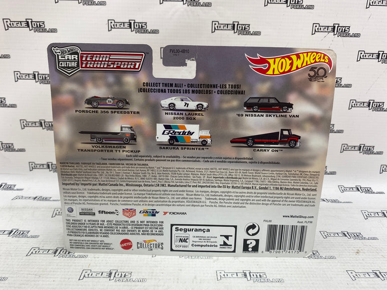 Hot Wheels 50 Car Culture Team Transport Real Riders ‘69 Nissan Skyline Van Carry On
