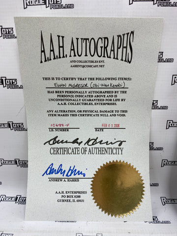 Autographed Star Wars Attack of the Clones Obi-Wan Kenobi