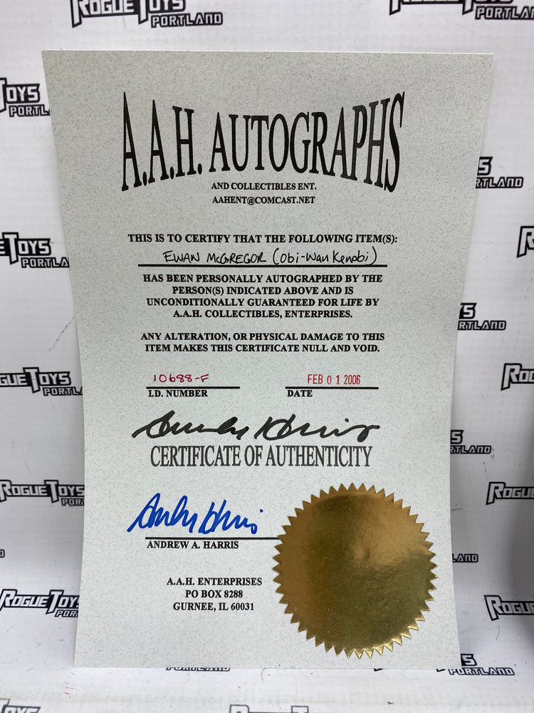 Autographed Star Wars Attack of the Clones Obi-Wan Kenobi