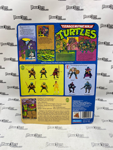 Vintage TMNT Raphael MOC (Hard Head 10 Back)
