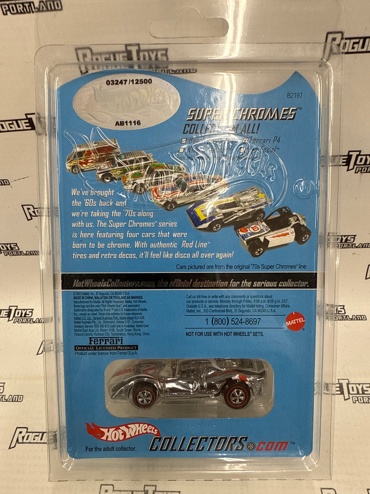 Mattel Hot Wheels 2003 RLC Super Chromes Ferrari P4