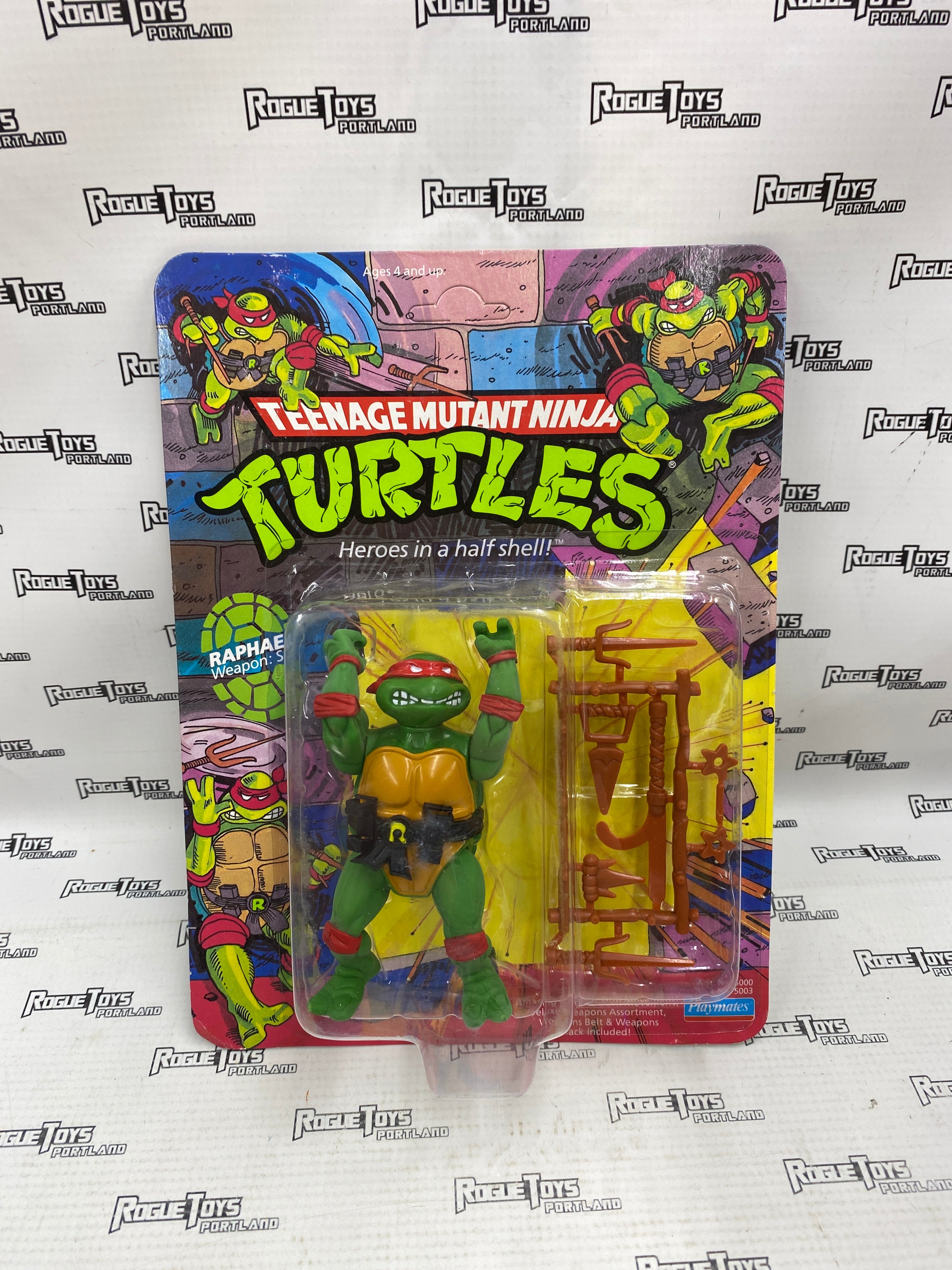 Vintage TMNT Raphael MOC (Hard Head 10 Back)