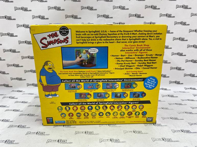 The Simpsons World of Springfield Comic Book Shop Diorama