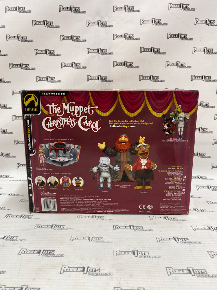 Palisades The Muppets Christmas Carol Figurine Set Four Marley, Ghost of Christmas Present and Fozziwig F