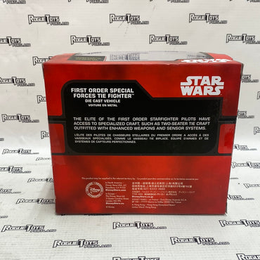 Disney Store Exclusive Star Wars First Order Special Forces Tie Fighter Die Cast Vehicle