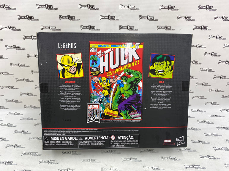 Marvel Legends 80 Years Wolverine VS Hulk (Open Box)