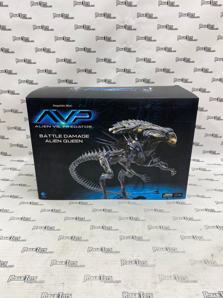 HIYA Toys Exquisite Mini AVP Battle Damage Alien Queen (Open Box)