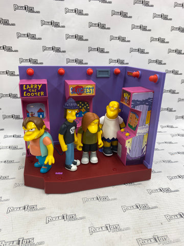 The Simpsons World of Springfield Noiseland Arcade w/Bullies
