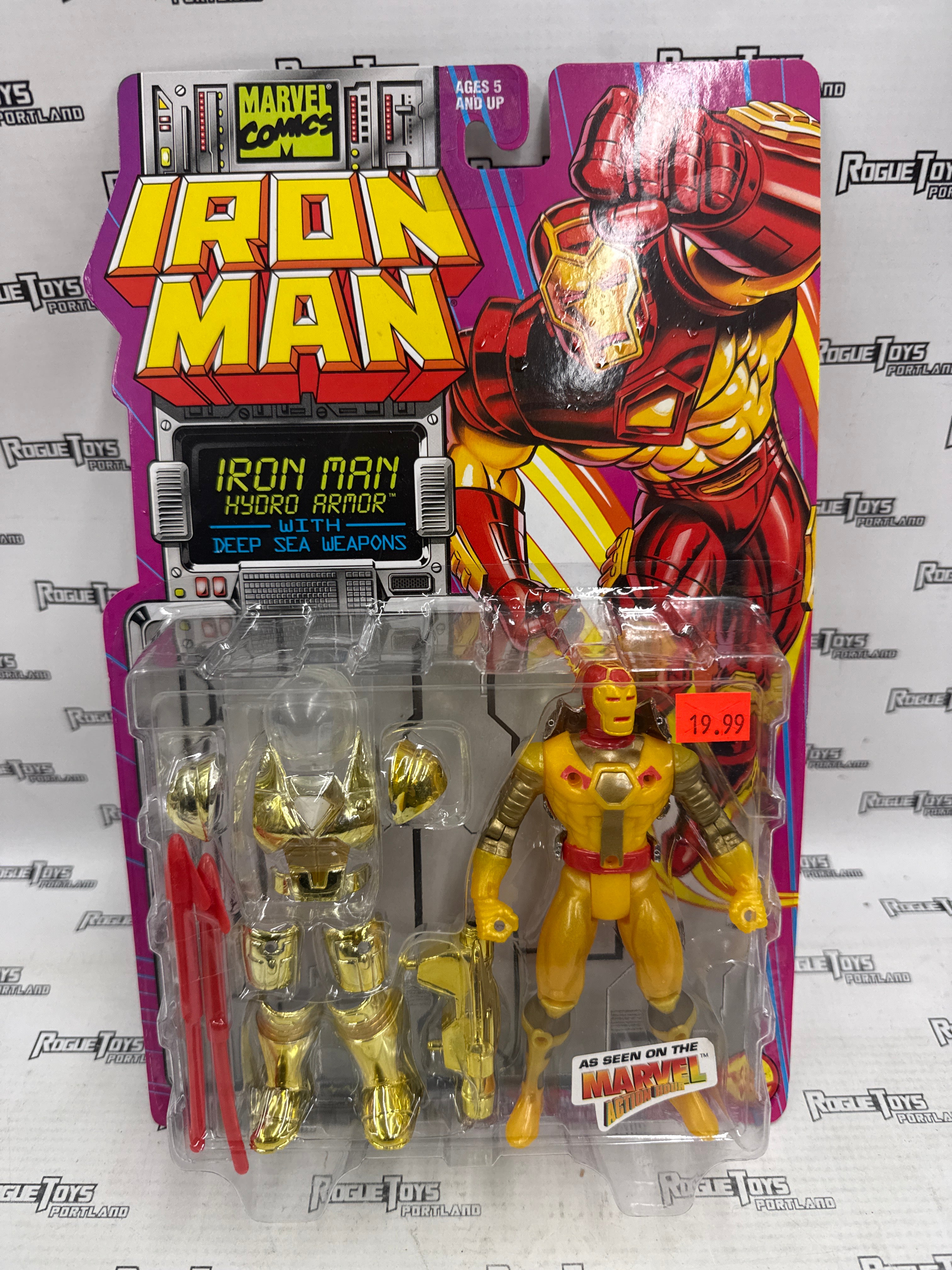 Toy Biz Iron Man Hydro Armor with deep sea weapons