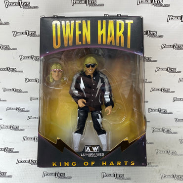 AEW Luminaries Collection Owen Hart King of Harts Ringside Exclusive