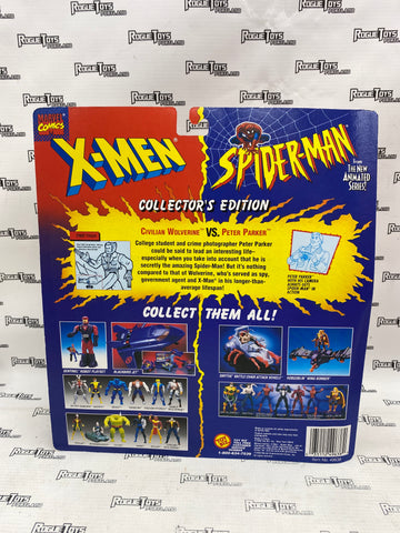 Toy Biz X-Men/Spider-Man Animated Series Civilian Wolverine vs Peter Parker Walmart Exclusive