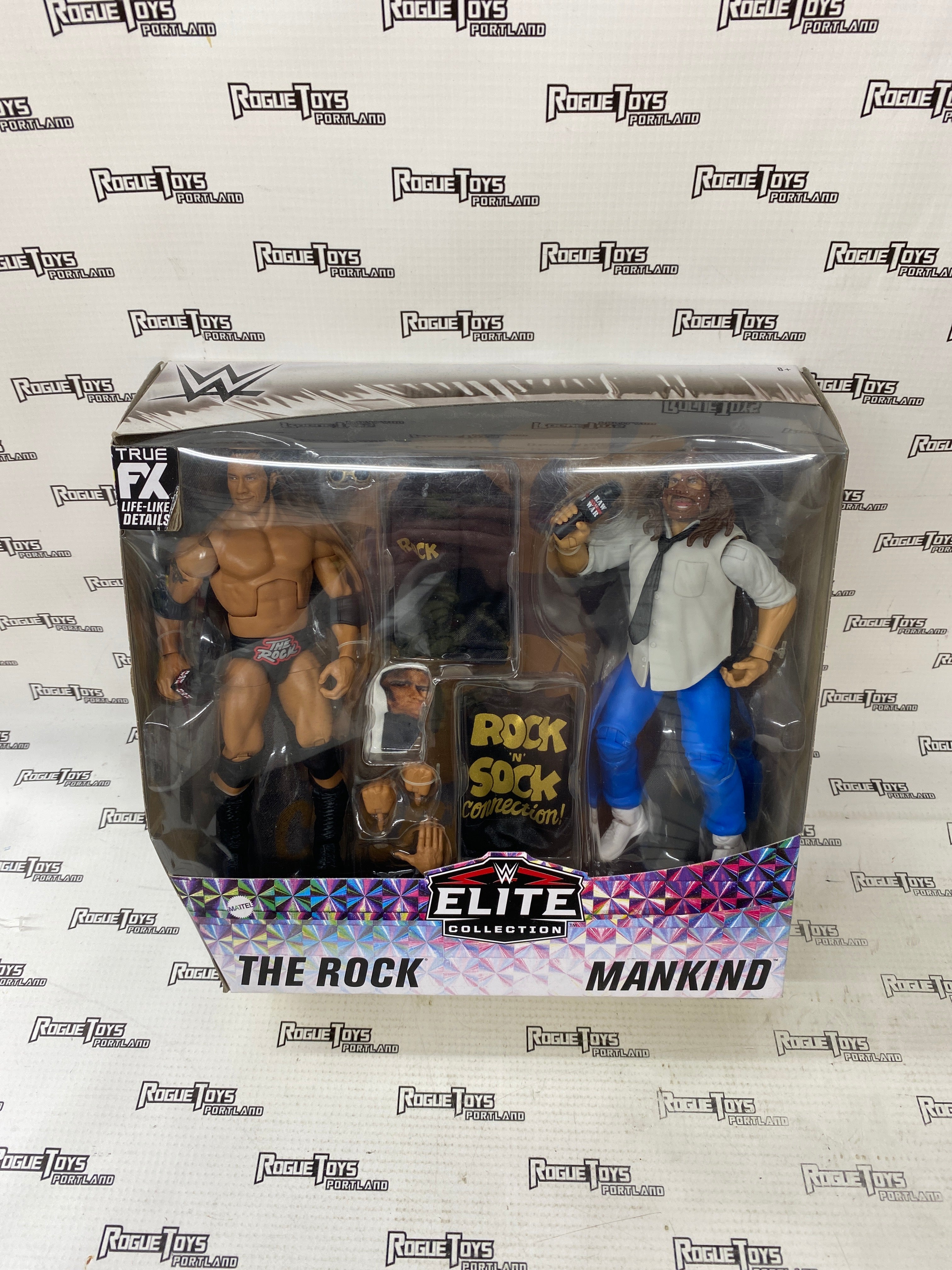 WWE Elite Collection Rock ‘N’ Sock Connection 2-Pack