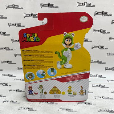 JAKKS Super Mario Cat Luigi 4” Action Figure