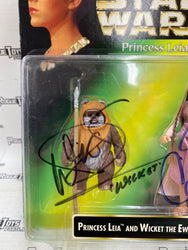 Autographed Star Wars POTF Princess Leia Collection Princess Leia and Wicket