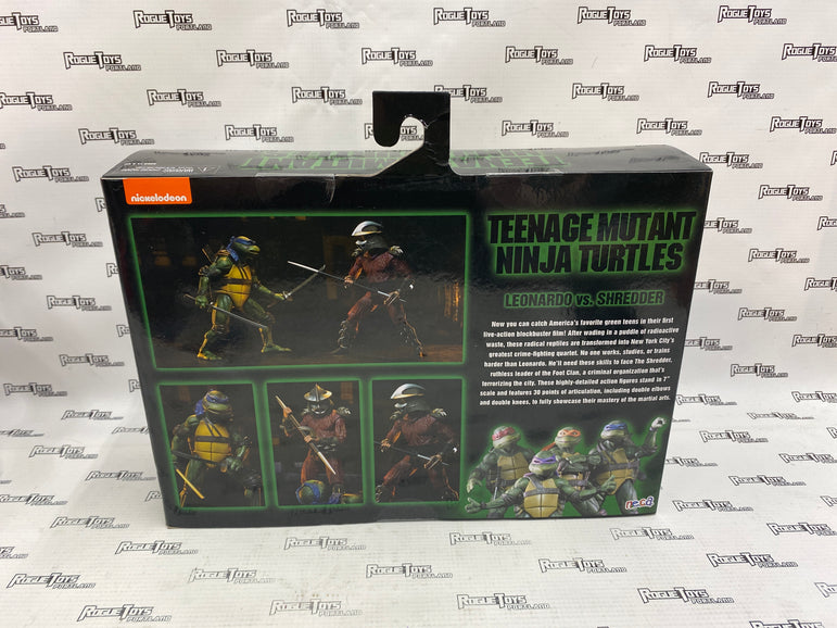 NECA TMNT 1990 Movie Leonardo VS. Shredder