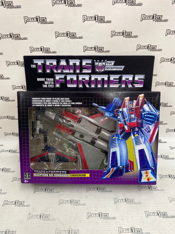 Transformers Decepticon Air Commander Starscream G1 Reissue