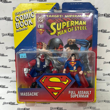 Mattel DC Target : Superman man of steel — Massacre & Full Assault Superman