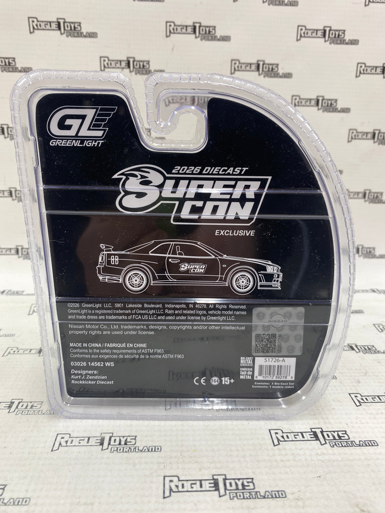 Green Light 2026 Super Con Exclusive Black Bandit 2002 Nissan Skyline GT-R (R34)