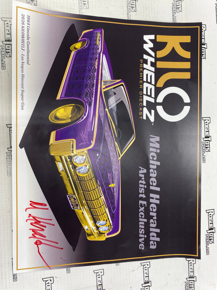 KILO Wheelz 1:64 1964 Lincoln Continental 2026 Super Con Exclusive Signed by Michael Heralda/ Bryan Pope