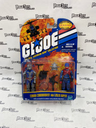 GI JOE RAH Collection Cobra Commander and Laser Viper