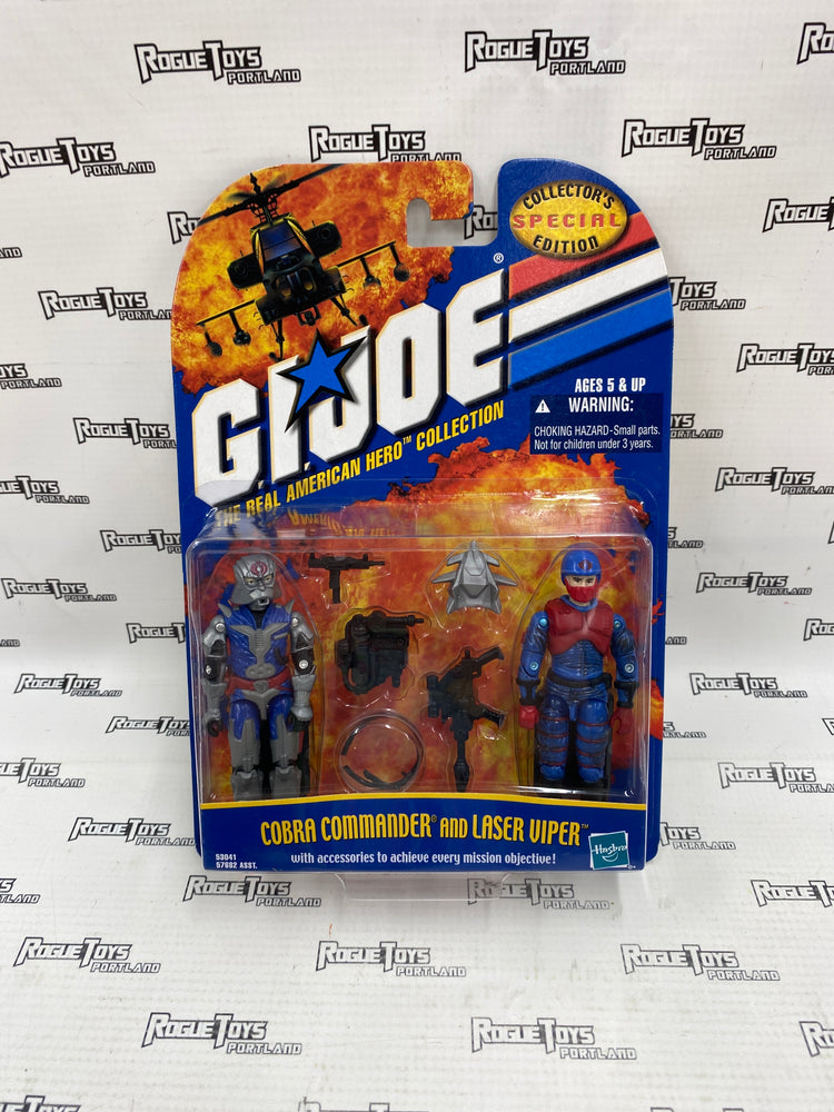 GI JOE RAH Collection Cobra Commander and Laser Viper