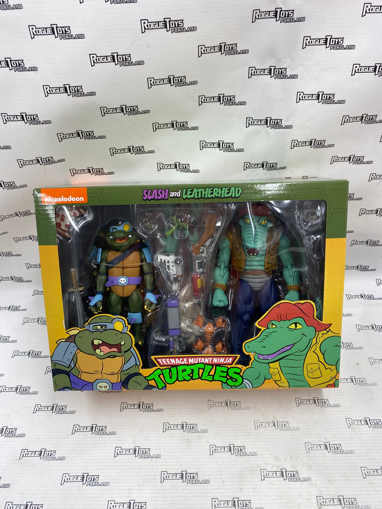 NECA TMNT Cartoon Slash and Leatherhead