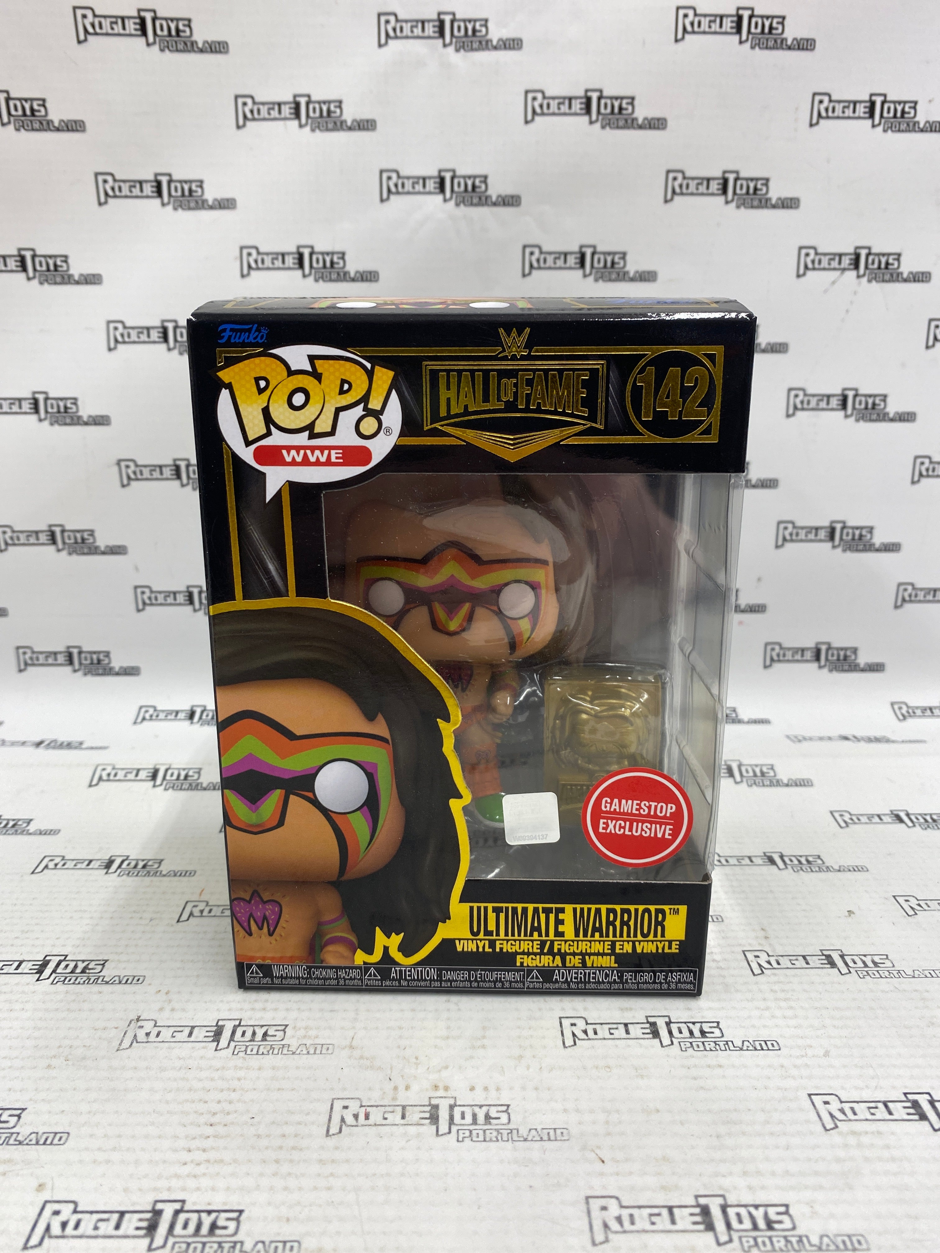 Funko POP! WWE Hall of Fame Ultimate Warrior #142 GameStop Exclusive