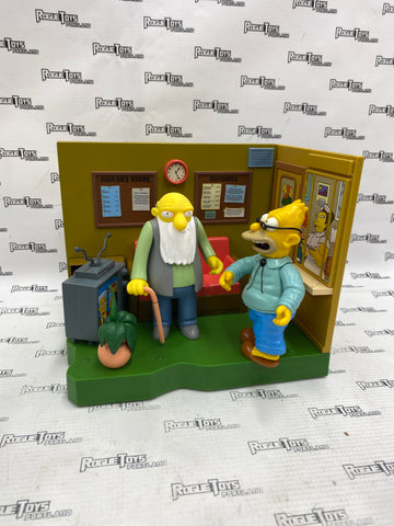 The Simpsons World of Springfield Retirement Castle Playset w/Jasper & Abe