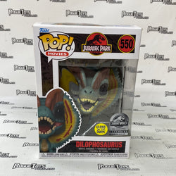 Funko POP! Movies Jurassic Park Dilophosaurus #550 Jurassic World Rhe Exhibition Exclusive