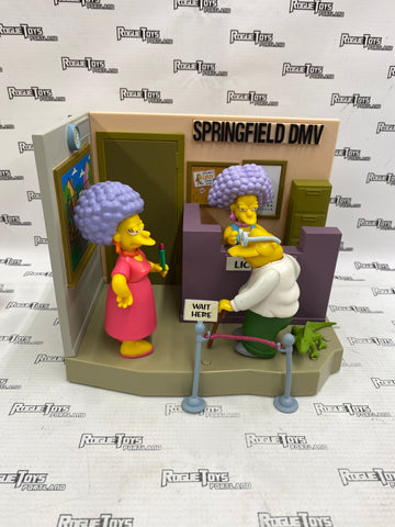 The Simpsons World of Springfield DMV Playset w/Patty, Selma & Hans Moleman