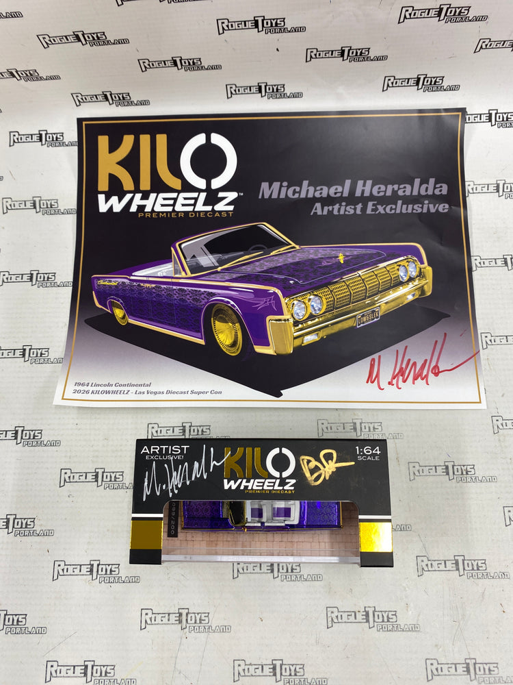 KILO Wheelz 1:64 1964 Lincoln Continental 2026 Super Con Exclusive Signed by Michael Heralda/ Bryan Pope