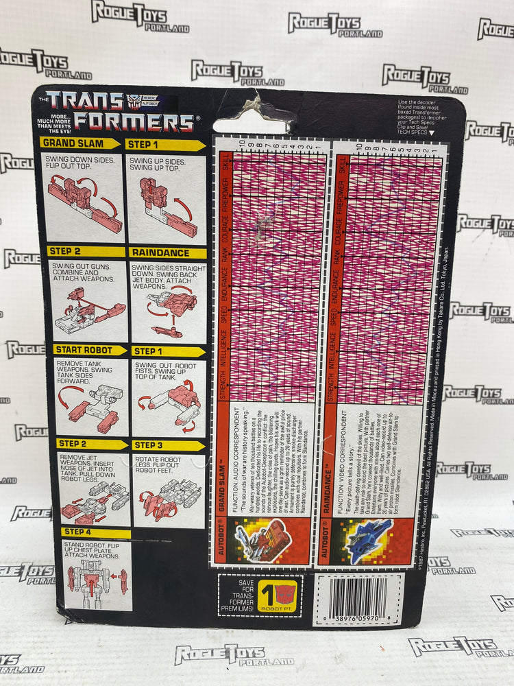 Vintage Transformers G1 Grand Slam & Raindance