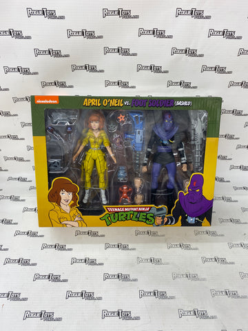 NECA TMNT Cartoon April O’Neil vs Foot Soldier(Bashed)