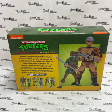 NECA TMNT Cartoon Crooked Ninja Turtle Gang and Rock Soldier