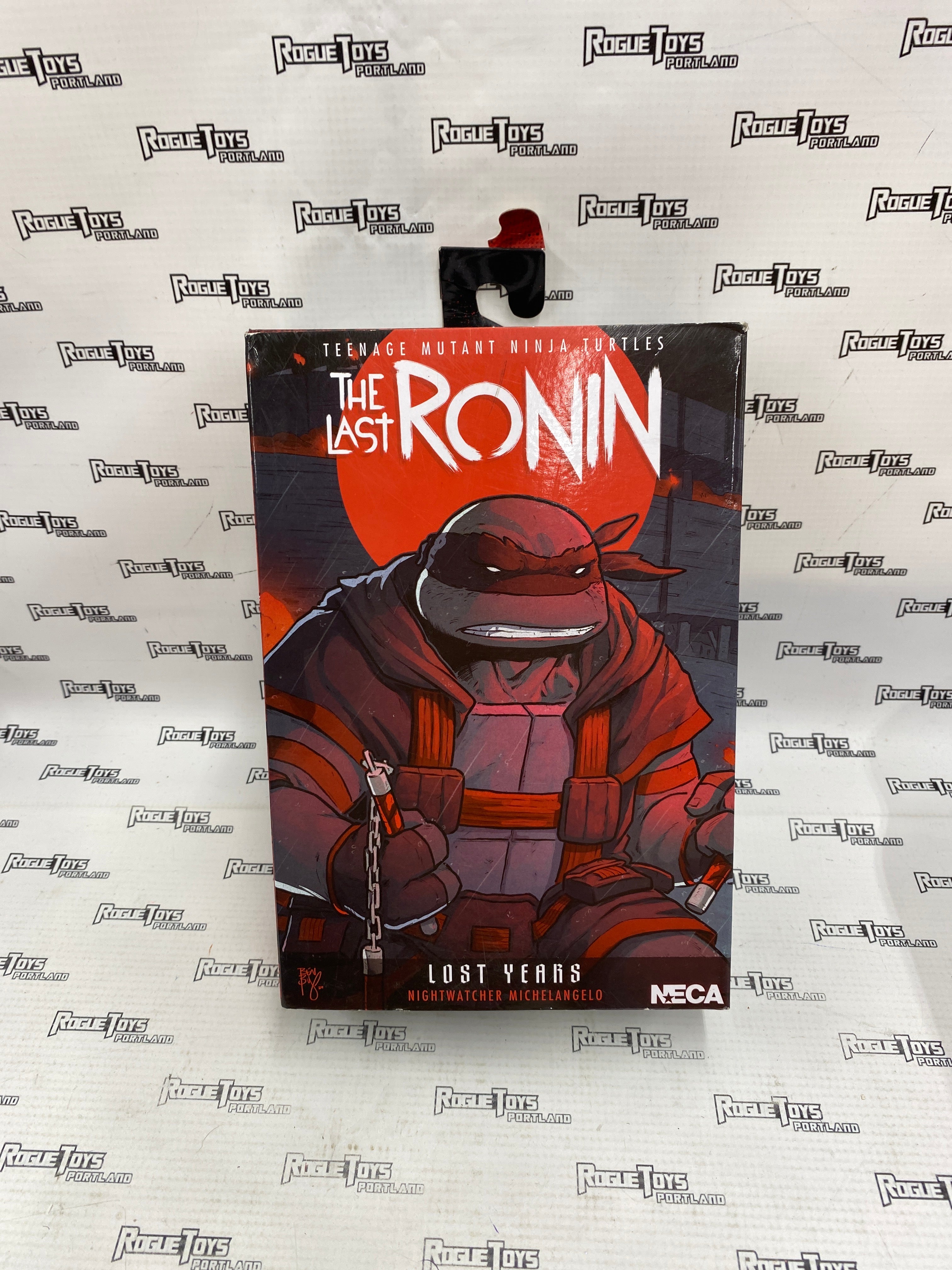 NECA TMNT The Last Ronin Lost Years Nightwatcher Michelangelo (Damaged Packaging)