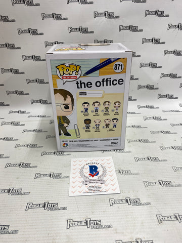 Funko POP! Television The Office Dwight Schrute #871 Autographed by Rainn Wilson