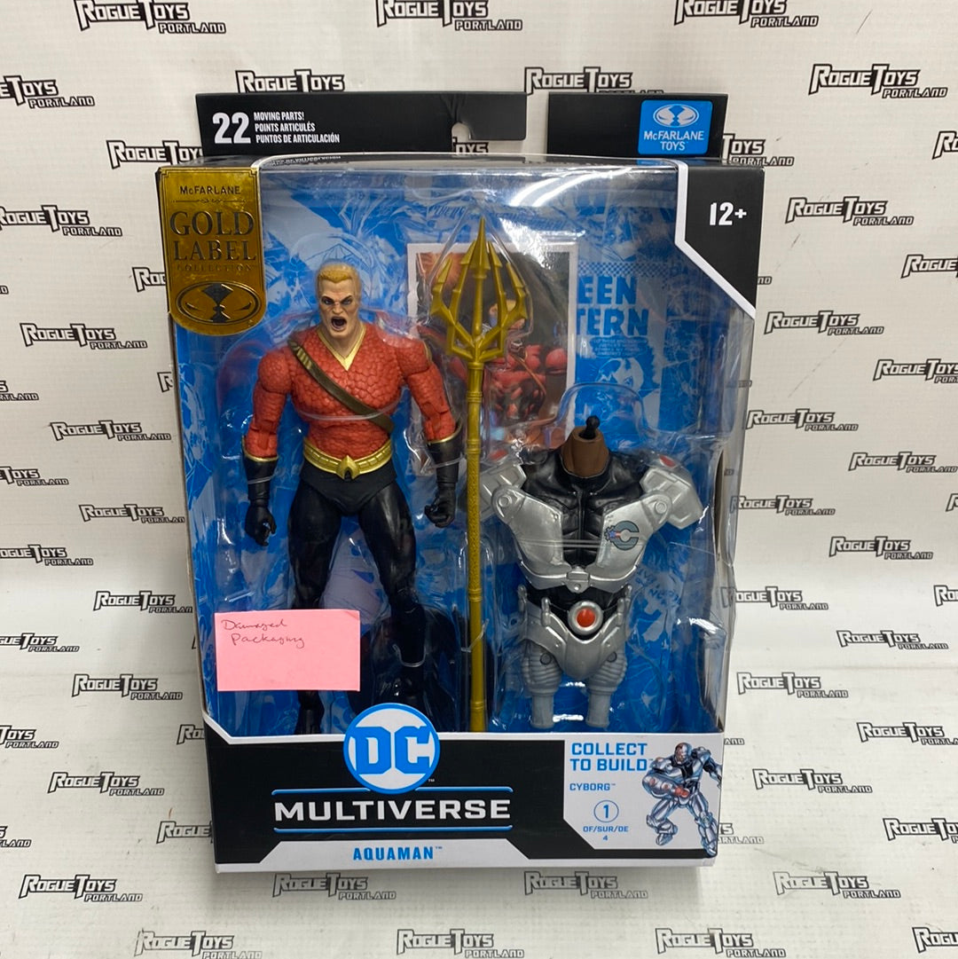McFarlane DC Multiverse Gold Label Aquaman Flashpoint (Damaged Packaging)
