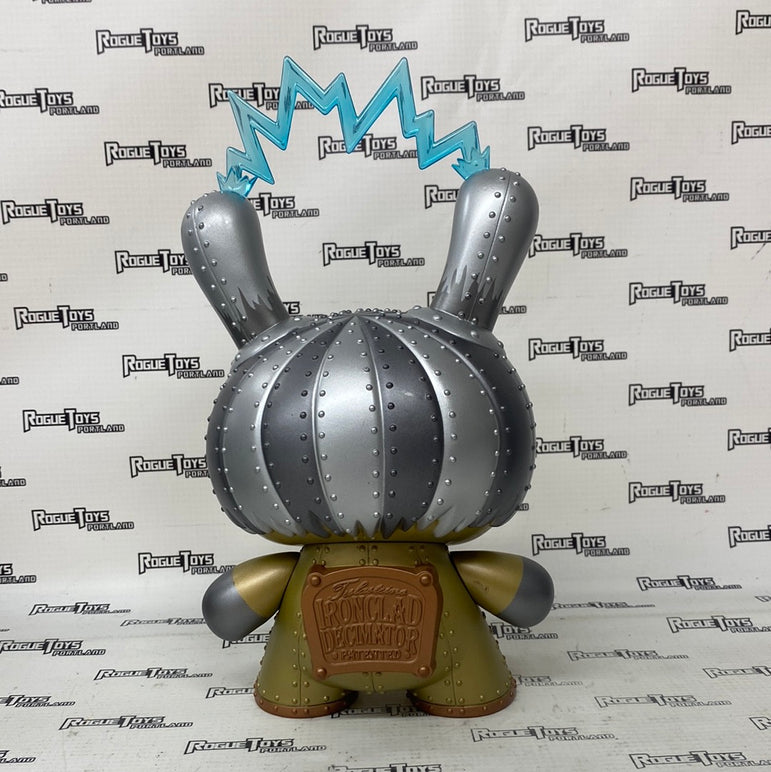 Kidrobot Dunny 8” Teslasteins Ironclad Decimator Dunny (Gold Edition)