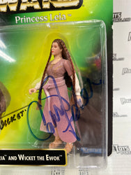 Autographed Star Wars POTF Princess Leia Collection Princess Leia and Wicket