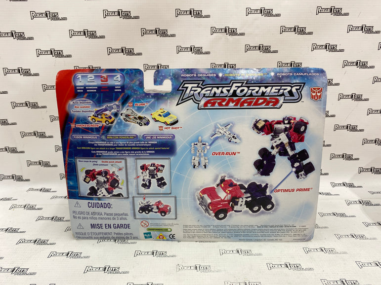 Transformers Armada Optimus Prime with Over-Run Mini-Con