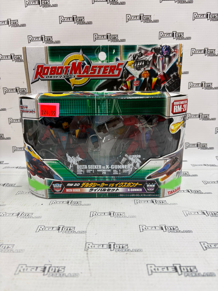 Takara Transformers Robot Masters RM-20 Delta Seeker vs X-Gunner