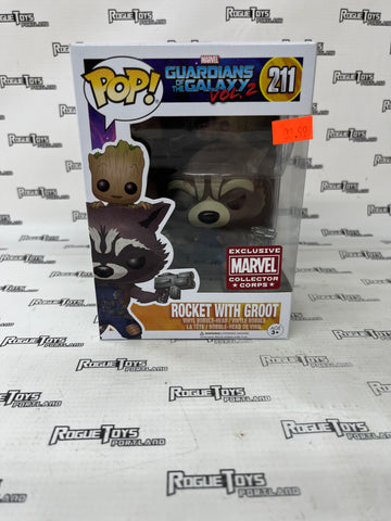 Funko POP! Marvel Guardians of the Galaxy Rocket with Groot #211