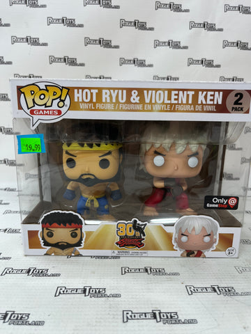 Funko POP! Games 30th Anniversary Street Fighter Hot Ryu & Violent Ken 2 Pack