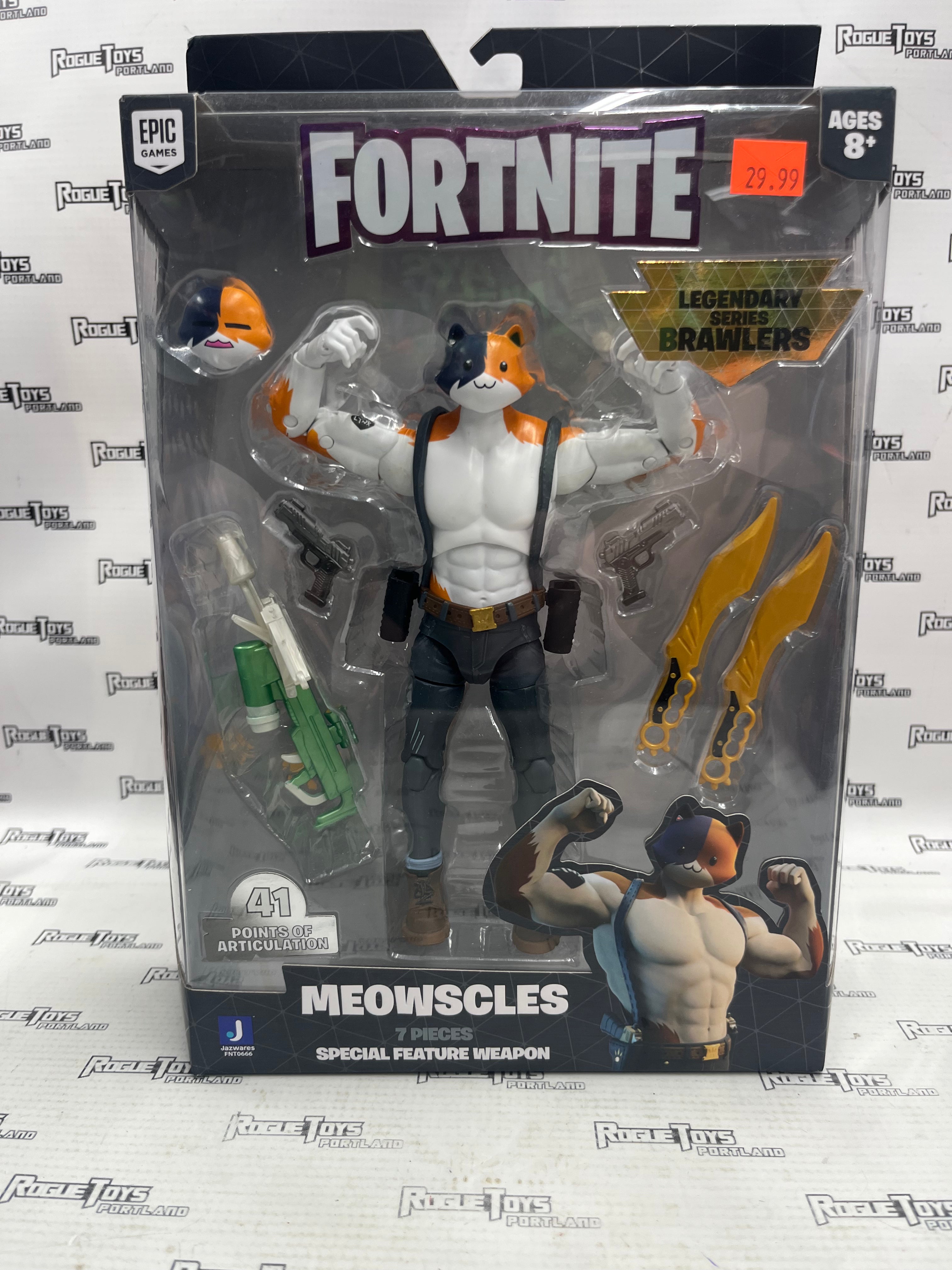 Jazzwares Fortnite Legendary Series Brawlers Meowscles