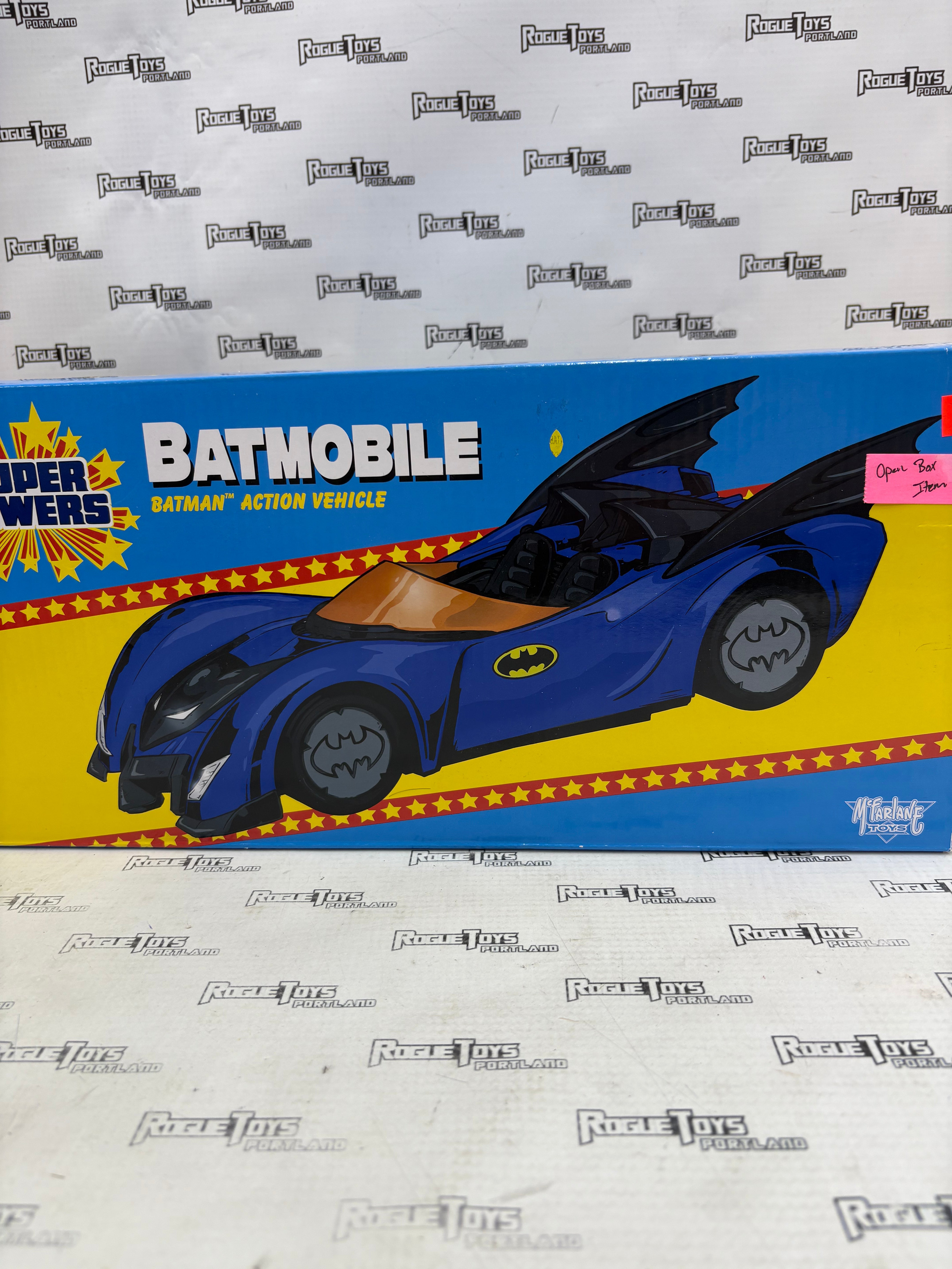 McFarlane Super Powers Batmobile Open Box
