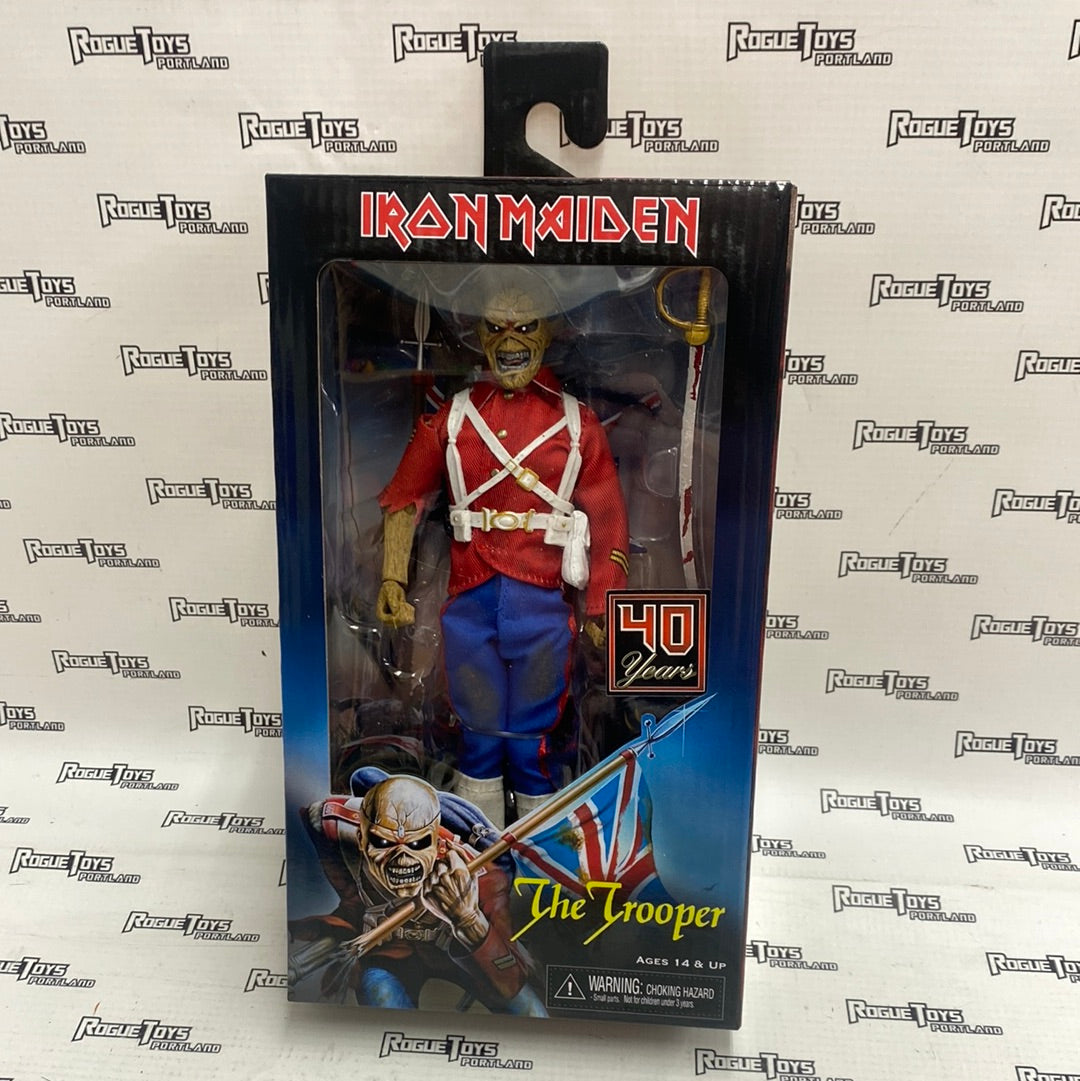 NECA Iron Maiden The Trooper 8” Retro Cloth Action Figure