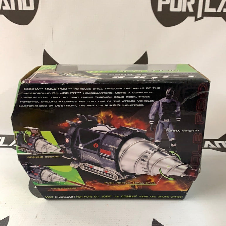 GI JOE Rise of Cobra Mole Pod with Terra Viper