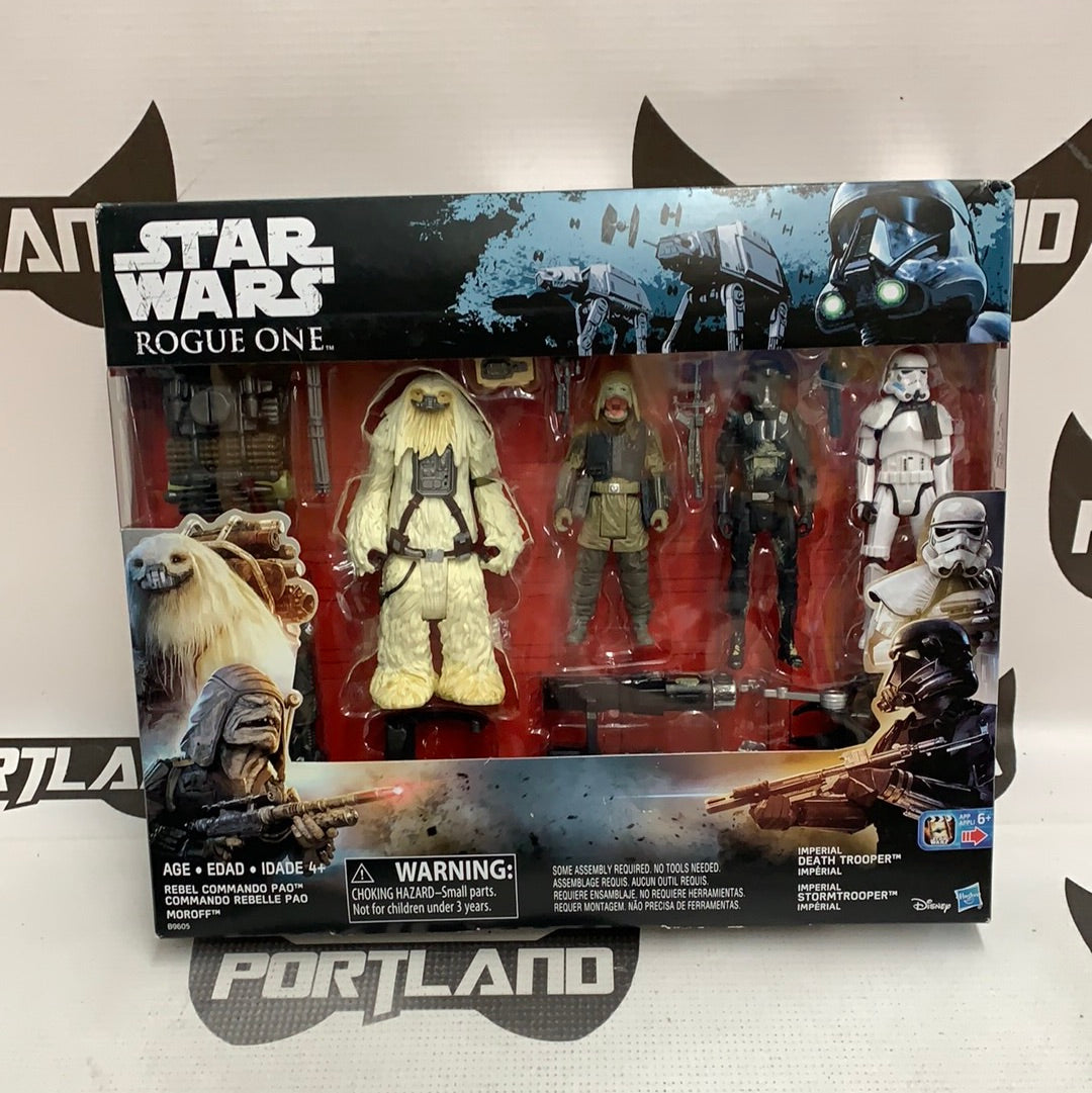 Star Wars Rogue One Kohl’s 4-Pack Exclusive Rebel Commando Pao, Moroff, Death Trooper & Stormtrooper