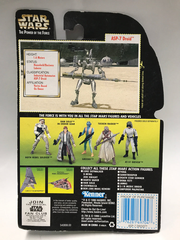 Kenner Star Wars Power of the Force ASP-7 Droid