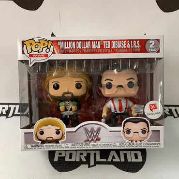 Funko POP! WWE “Million Dollar Man” Ted DiBiase & I.R.S. 2 Pack Walgreens Exclusive